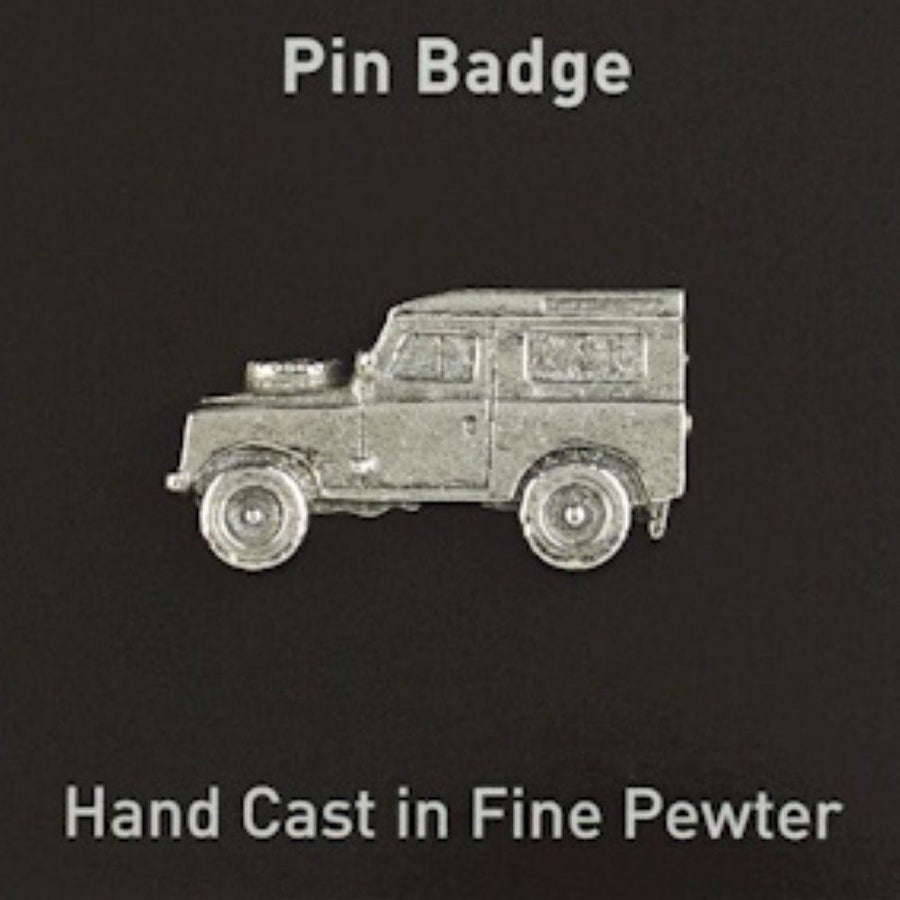 Land Rover Style 4x4 Fine Pewter Pin Badge