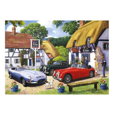 Classic Jaguar E-Type XK150 & XK140 Jigsaw Puzzle 1000 Piece Image of Completed Puzzle Showing Full Picture