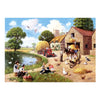 David Brown Classic Red Tractor Harvest Time Jigsaw Puzzle 1000 Piece Image of Completed Puzzle Showing Full Picture