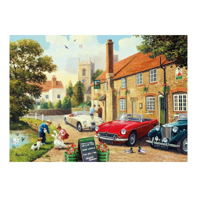MGB Soft Top MGA and MG TD Cars Jigsaw Puzzle 1000 Piece Image of Completed Puzzle Showing Full Picture