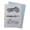 Sunbeam 350 Vintage British Motorbike Birthday Greetings Card