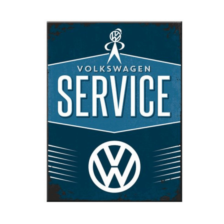 VW Logo Volkswagen Service Metal Magnet Gift Presents