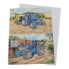 Blue Ford Tractors Birthday Card