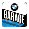 BMW Garage Maintenance & Repairs Coaster Metal Covered Cork