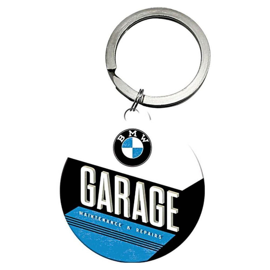 BMW Garage Maintenance & Repair Metal Keyring