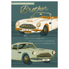 Brother Aston Martin Style Classic Cars Birthday Card
