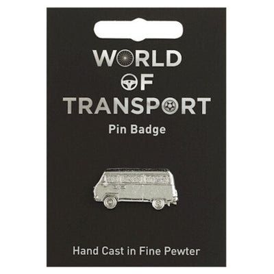 Campervan Fine Pewter Pin Badge