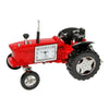 Red Classic Tractor Massey Ferguson Style Diecast Metal Miniature Clock Gifts Present