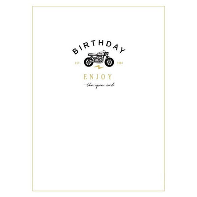 Classy Motorcycle Birthday Card