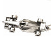 Formula One Style Racing Car Keyring Hand Cast In Pewter