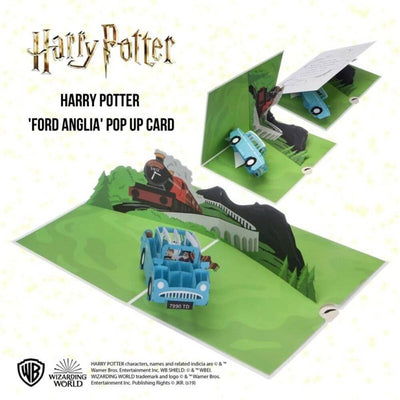 Harry Potter Flying Ford Anglia 3D Pop Up Birthday Greetings Card