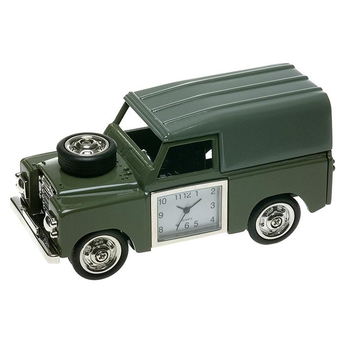 Land Rover Series 2 Style 4x4 Diecast Metal Miniature Desk Clock Gifts Present