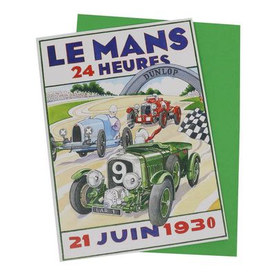 Le Mans 24 Hours Classic Racing Car Greetings Card