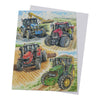 Modern Tractors Birthday Card