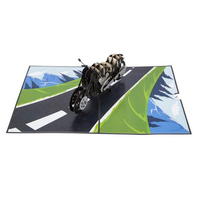 Motorcycle 3D Pop Up Birthday Fathers Day Greetings Card