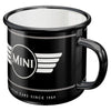 Mini Logo Black Enamel 360ml Tea Coffee Mug