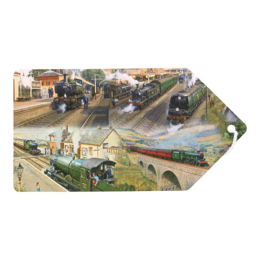 Glory Days Of Steam Trains Wrapping Paper