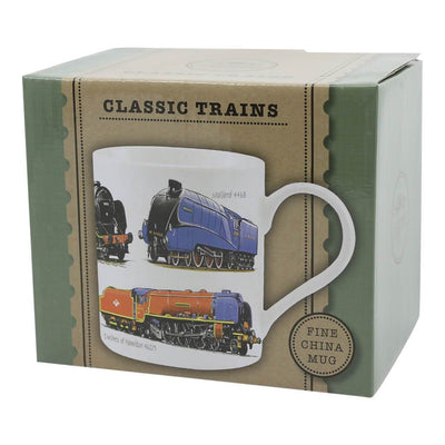 steam train ceramic mug in gift box