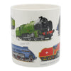 steam train ceramic mug showing stow 928 train