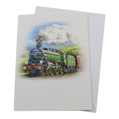 The Cathedrals Express Steam Train Birthday Card