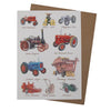 Vintage Tractor & Farm Machinery Birthday Greetings Card