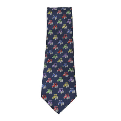 Tractor Tie With Mulitple Colour Tractors
