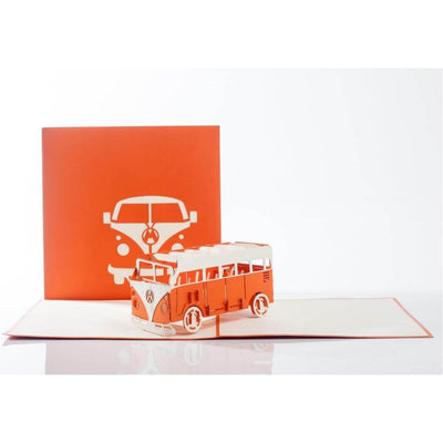 VW Campervan 3D Pop Up Birthday Christmas Greetings Card by Cardology
