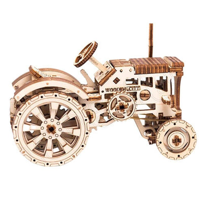 Farm Tractor Wooden Mechanical Model Kit